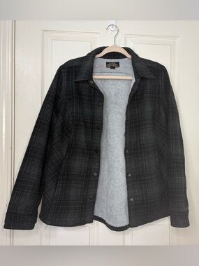 Noble Outfitters Plush Sherpa-Lined Jacket - Black & Gray